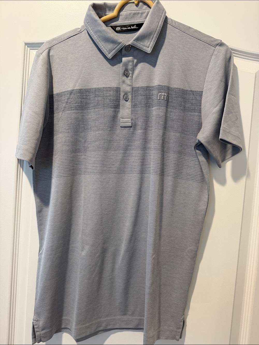Travis Mathew Men's Light Gray Golf Shirt